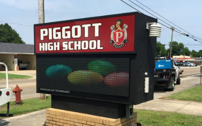 Piggott Highschool Electronic Sign